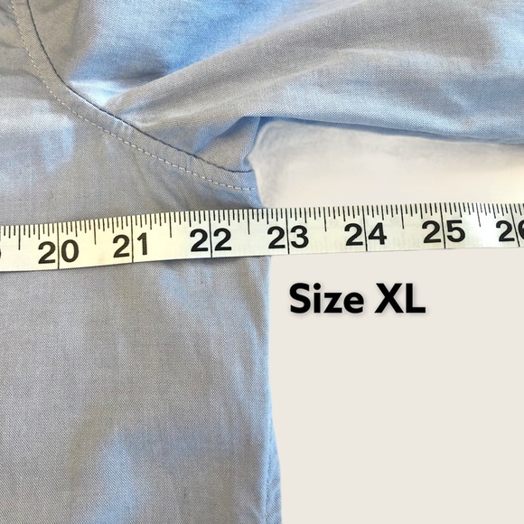 Gap Boyfriend fitted Oxford Blue Button Down Shirt - Picture 9 of 15